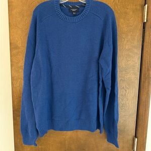 Lands' End Men's Vibrant Blue Crewneck Sweater